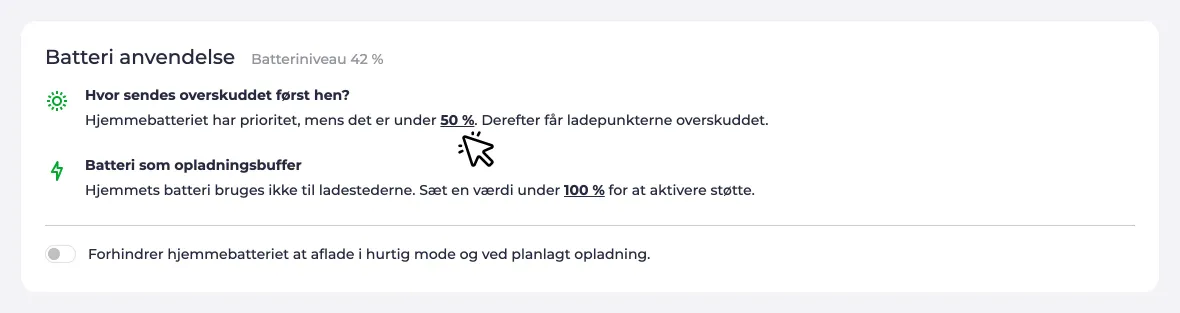 Prioritet mellem hjem og køretøj