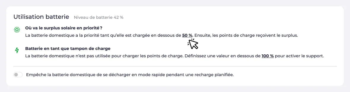 Priorité entre maison et voiture
