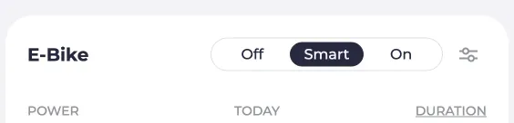 Screenshot of a smart plug with the modes Off, Smart and On.