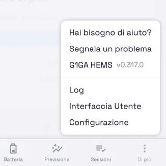 Menu di navigazione con nome del marchio personalizzato