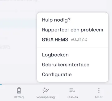 Navigatiemenu met eigen merknaam