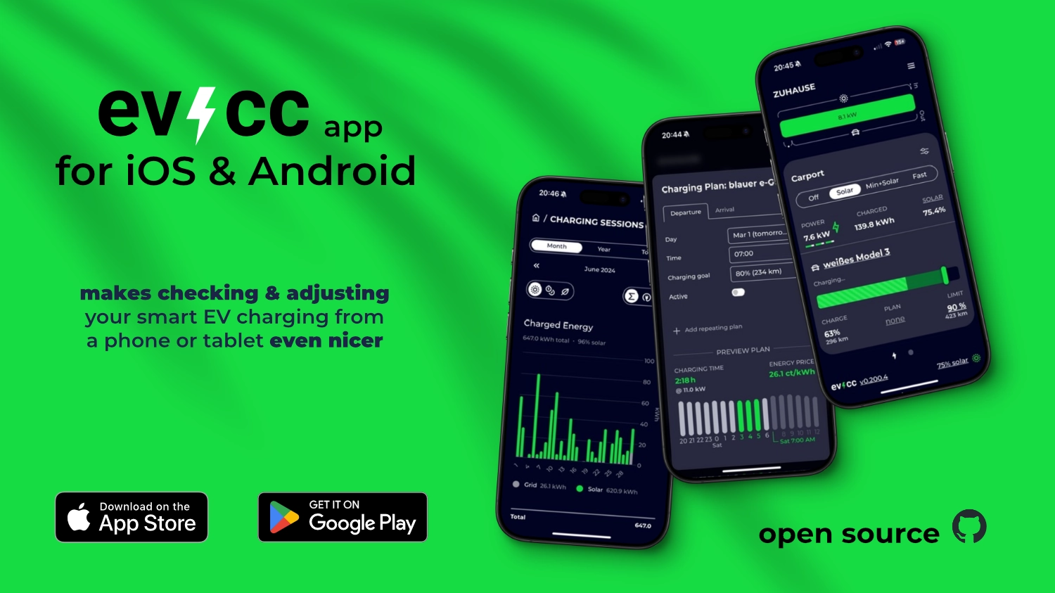 evcc App für iOS und Android